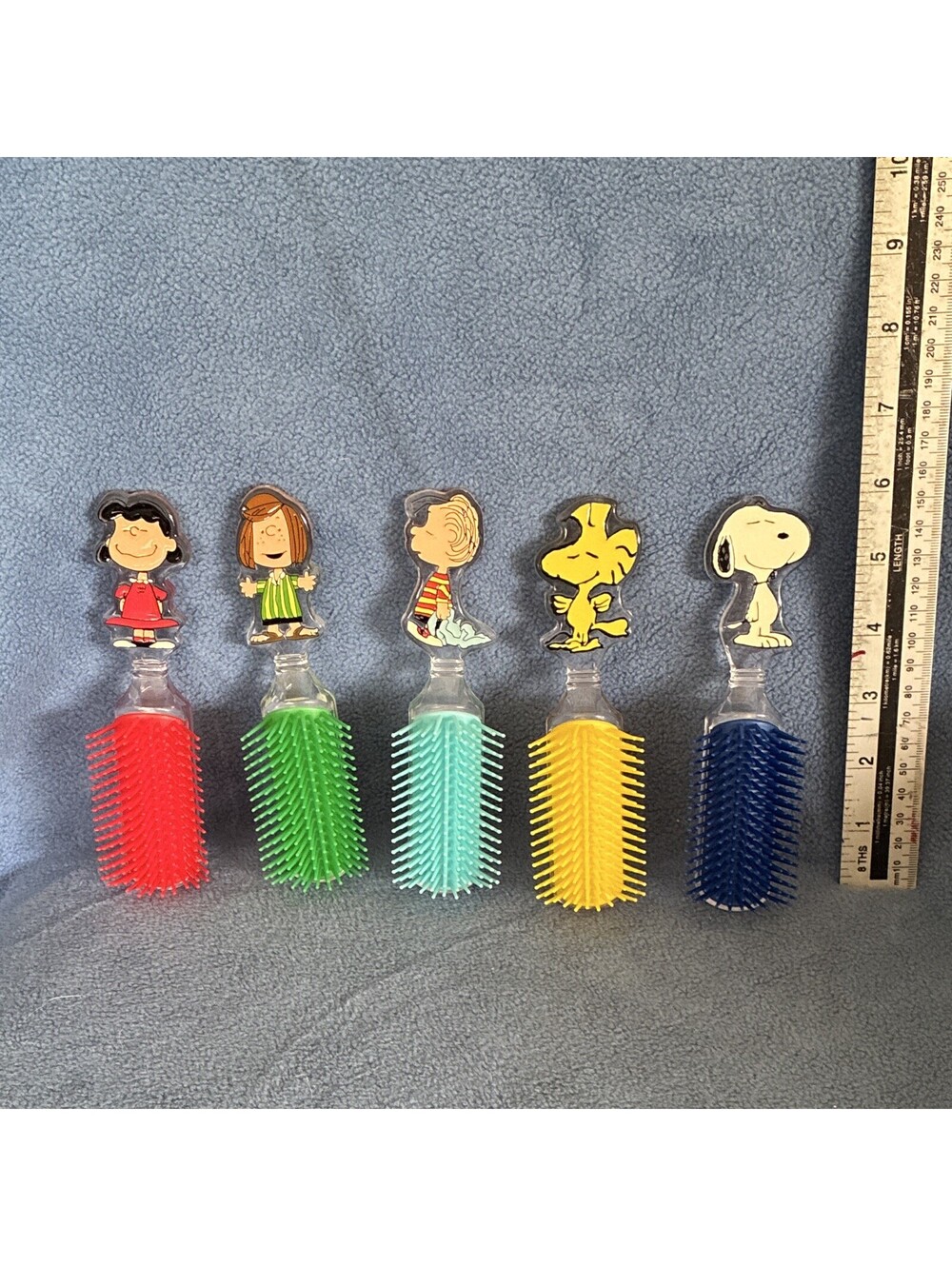 Peanuts Vintage Happee Care Hair Brushes Lot of 5